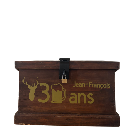 Urne d'anniversaire personnalisée 30 ans – création artisanale sur mesure et unique