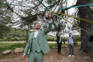 jeu du ruban personnalisé bouteille mariage