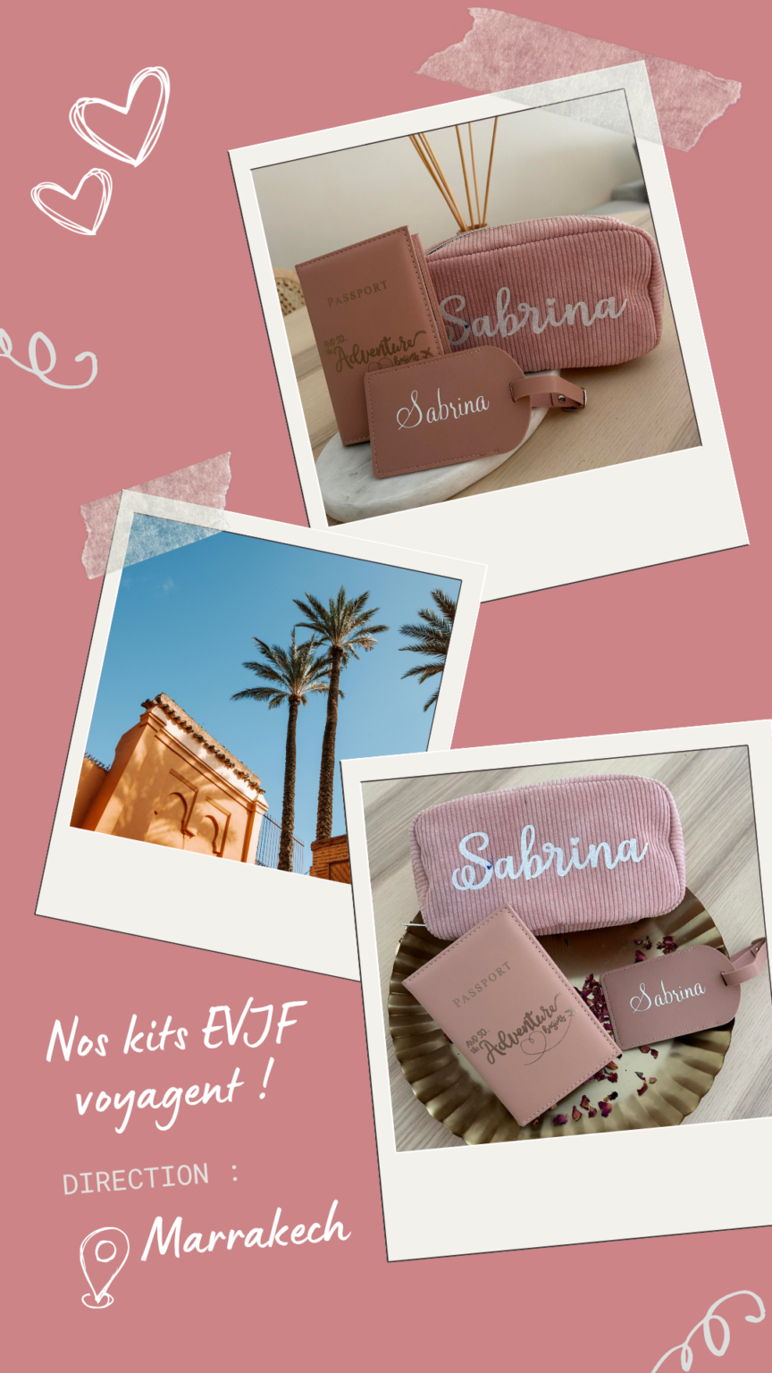 EVJF Coffret personnalisé Marrakech